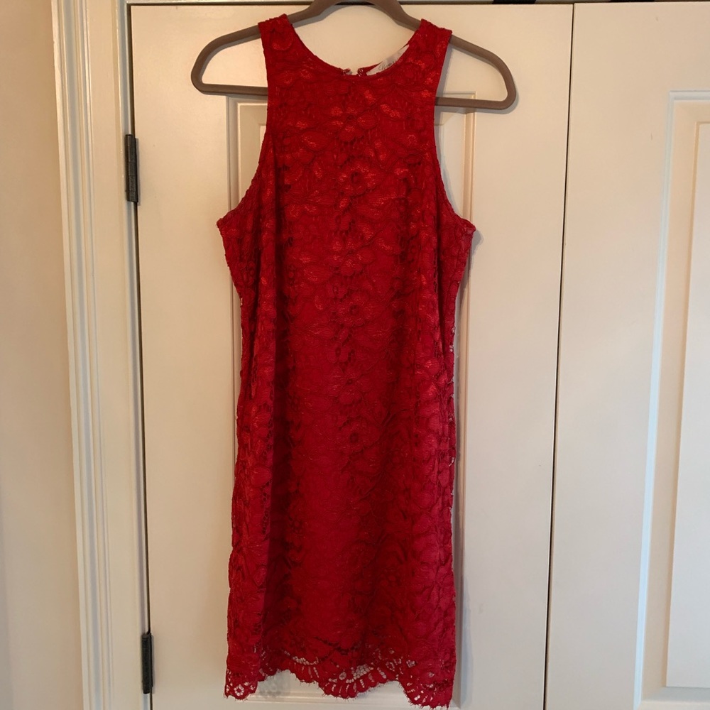 Lovers & Friends Red Lace Dress